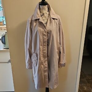 Liz Claiborne Light Taupe Trench Coat